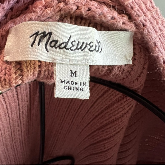 Madewell Pink Chunky Knit Cardigan Sweater - Picture 5 of 7
